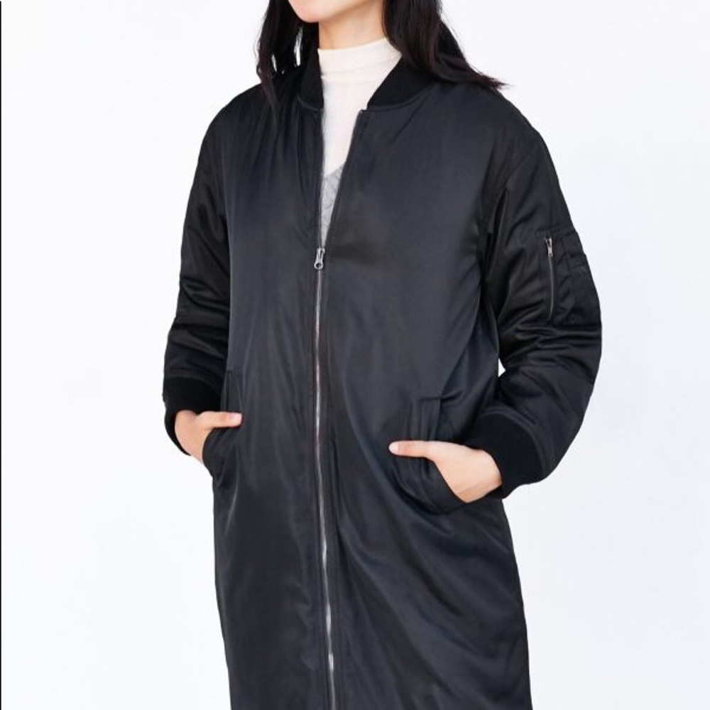 Native Youth Longline Bomber Jacket - XS